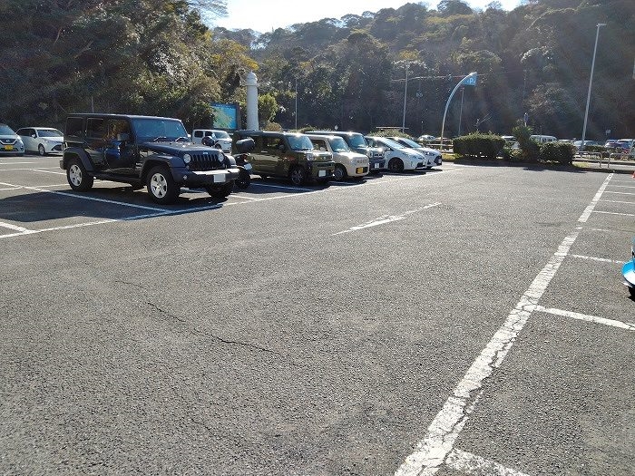 観音崎公園の第1駐車場