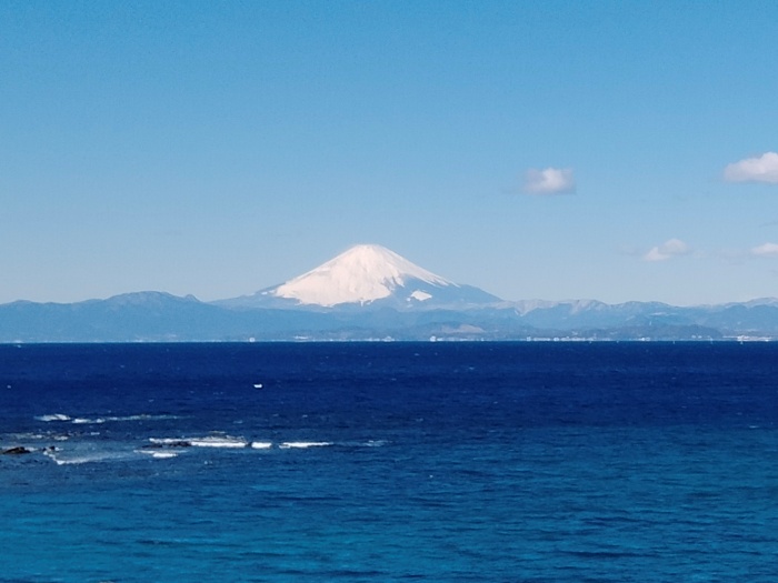 長者が崎から見てる富士山
